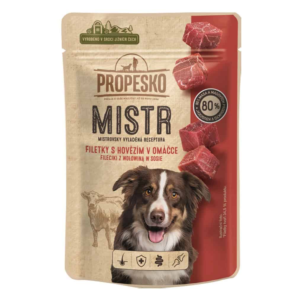 PROPESKO Dog Mistr hovězí v omáčce