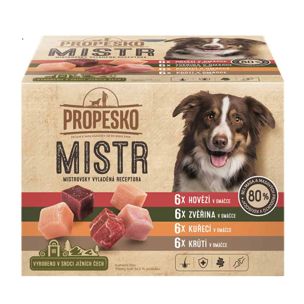 PROPESKO Dog Mistr mix druhů v omáčce