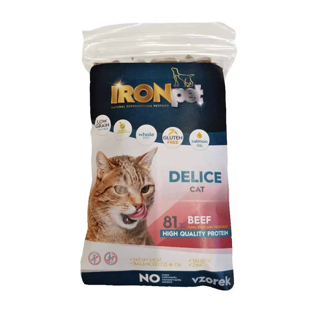 Vzorek IRONpet Cat Delice Beef (Hovězí) 70 g