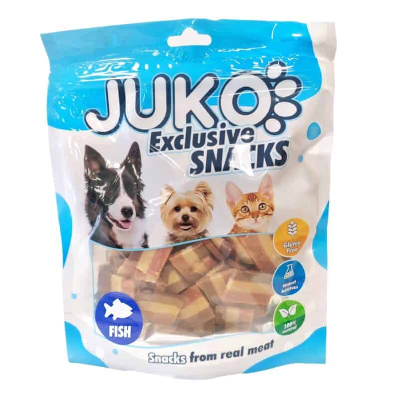 codfish & salmon small Fillets JUKO Snacks 250 g