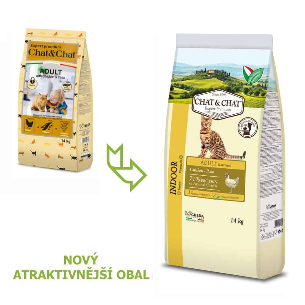 Chat & Chat Adult Indoor Chicken 14 kg