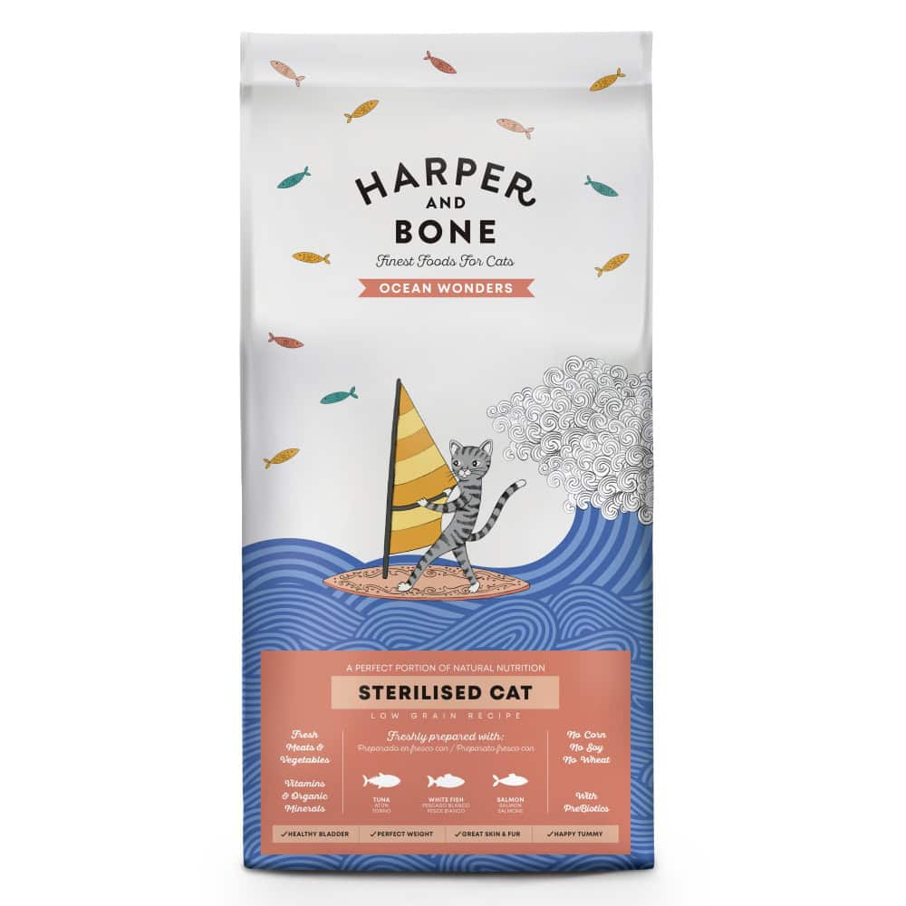 Harper and Bone Cat Sterilised divy oceánu 2 kg