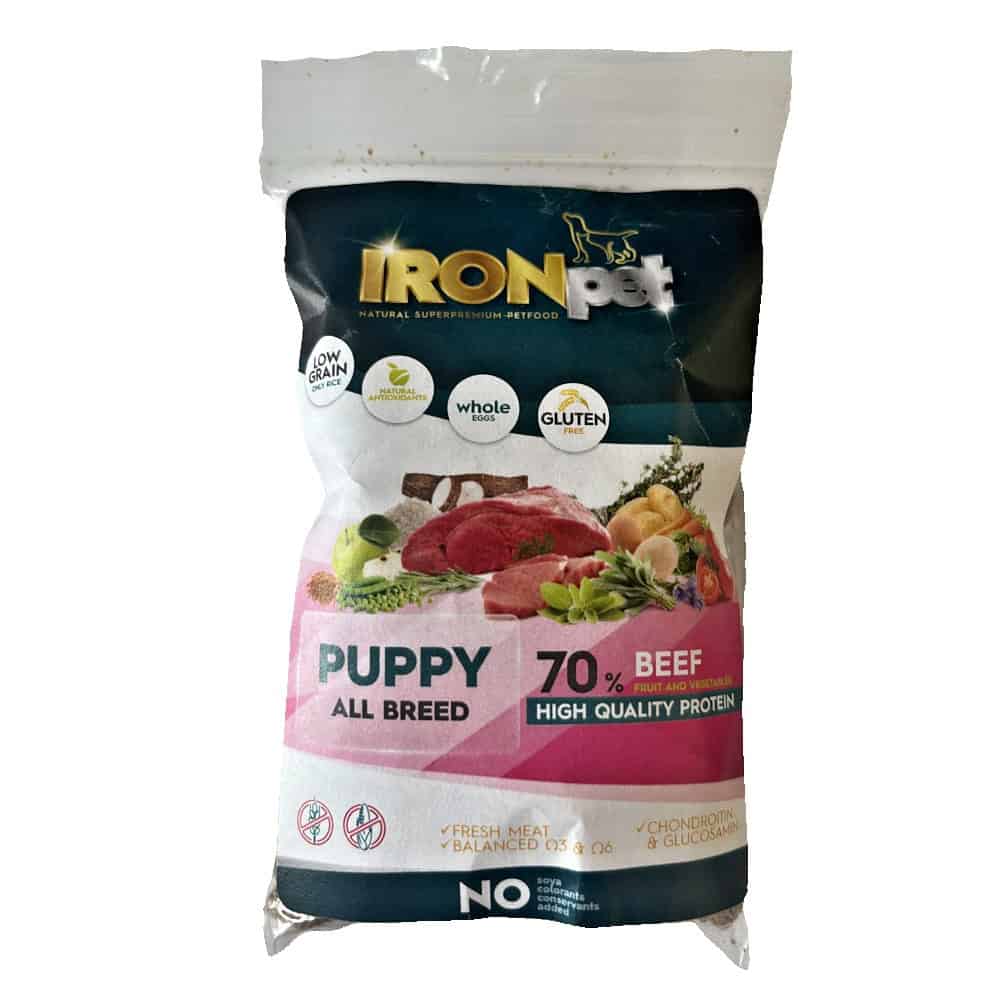 Vzorek IRONpet Dog Puppy All Breed Beef (Hovězí) 70 g