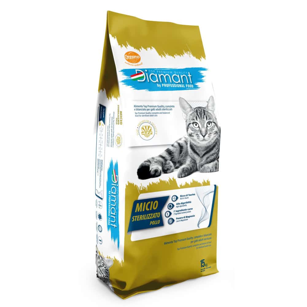 Diamant Cat Micio Sterilised Kuřecí 15 kg