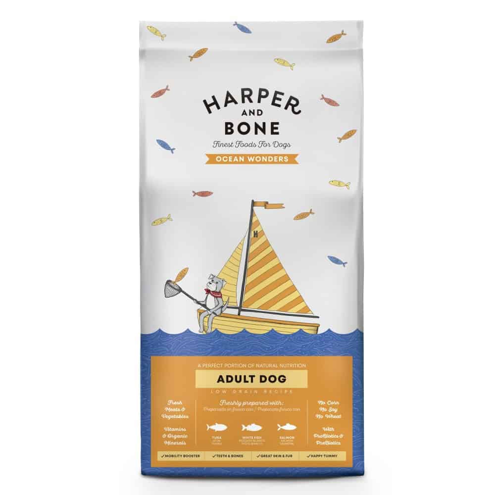 Vzorek Harper and Bone Dog Adult Large & Medium divy oceánu 100 g