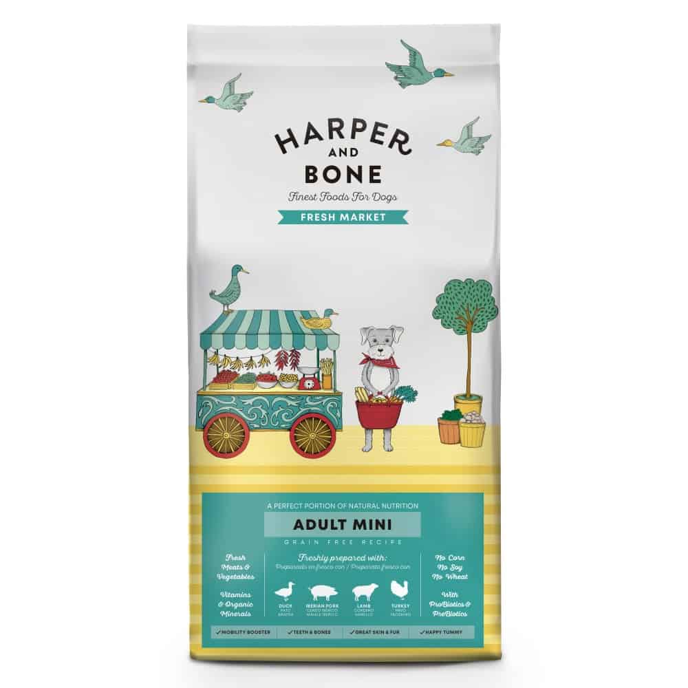 Vzorek Harper and Bone Dog Adult Mini čerstvé z trhu 100 g