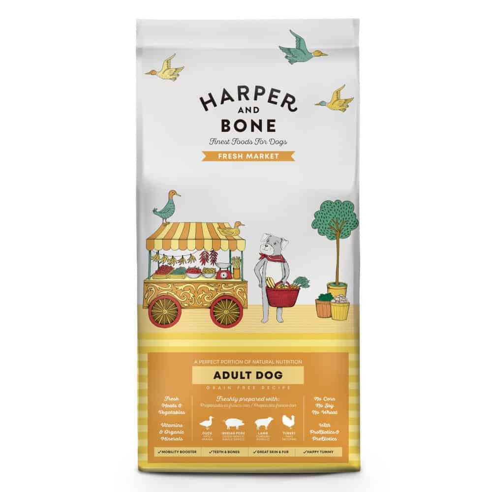 Vzorek Harper and Bone Dog Adult Large & Medium čerstvé z trhu 100 g