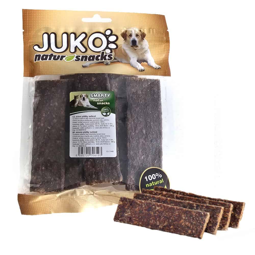 Jelení maso plátky sušené JUKO 200 g
