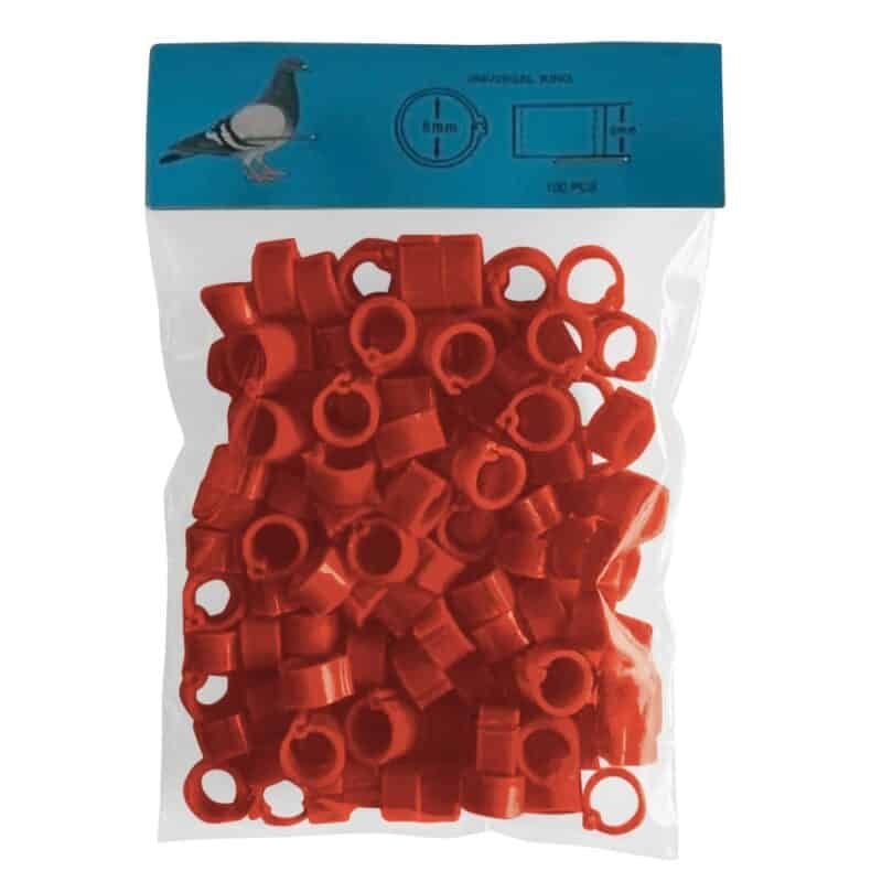 Zámkové kroužky na holuby 8 mm