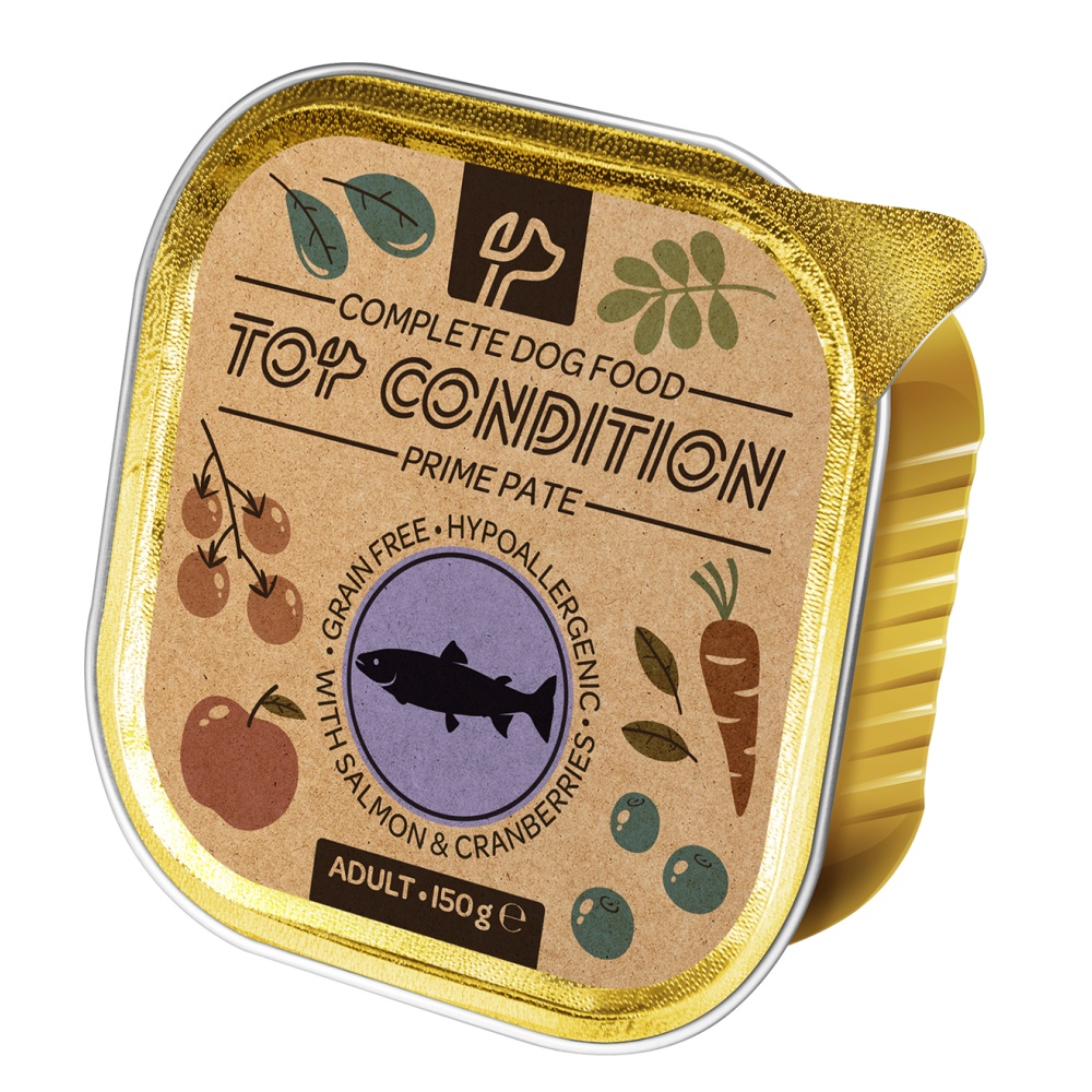 Top Condition Dog Salmon & Cranberries paté 150 g Expirace 9/2025
