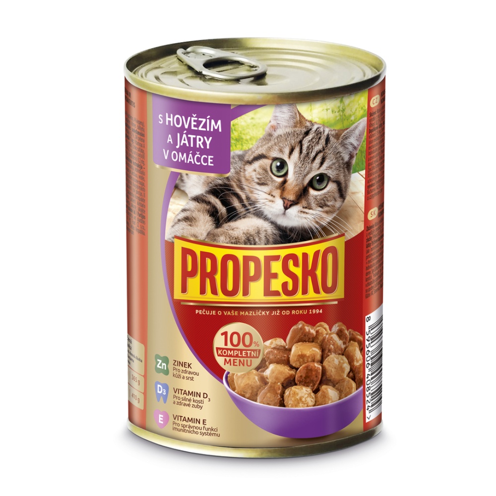 PROPESKO Cat hovězí a játra v omáčce