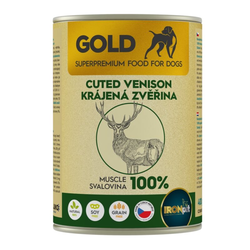IRONpet Gold Dog Zvěřina krájená svalovina