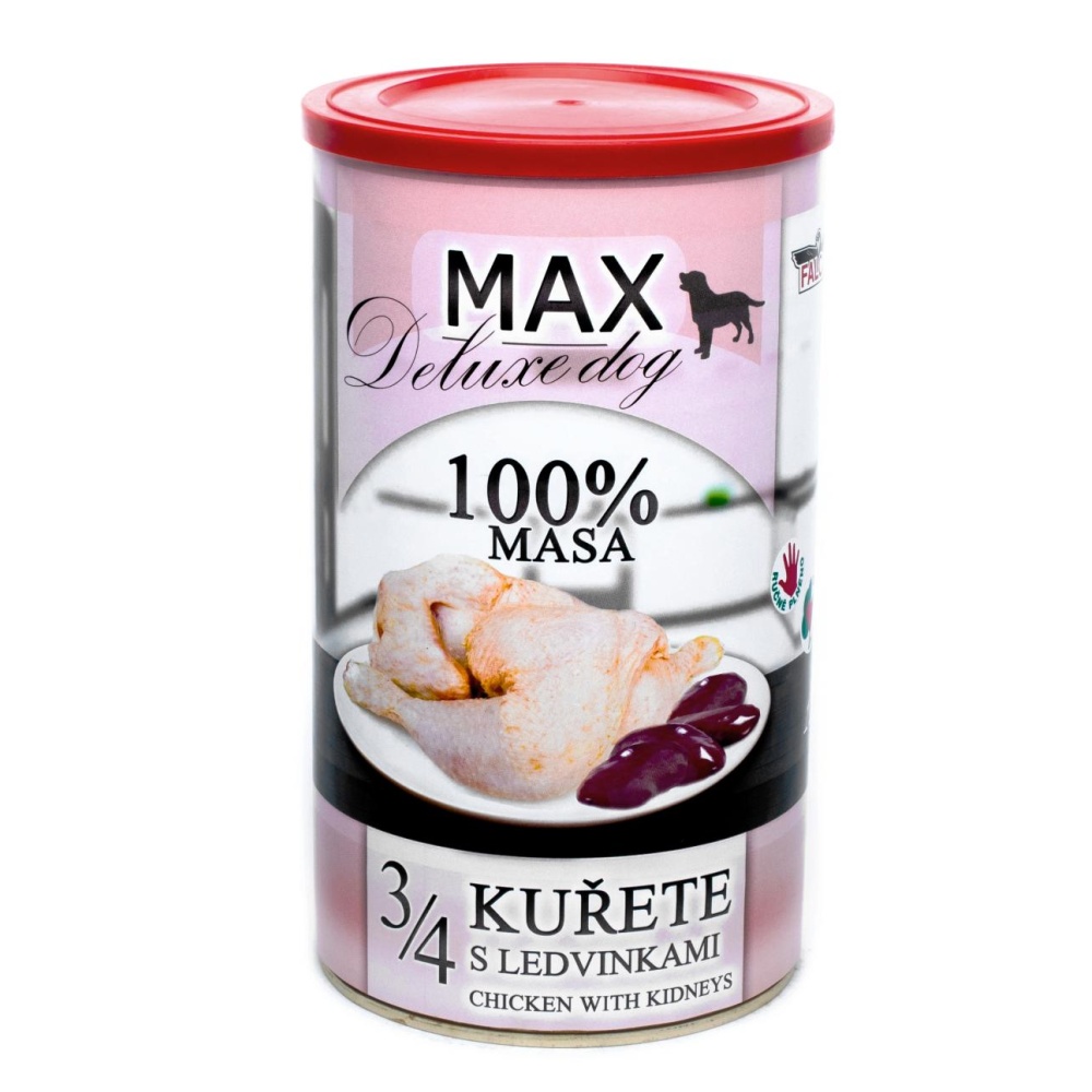 MAX Deluxe Dog 3/4 kuřete s ledvinkami