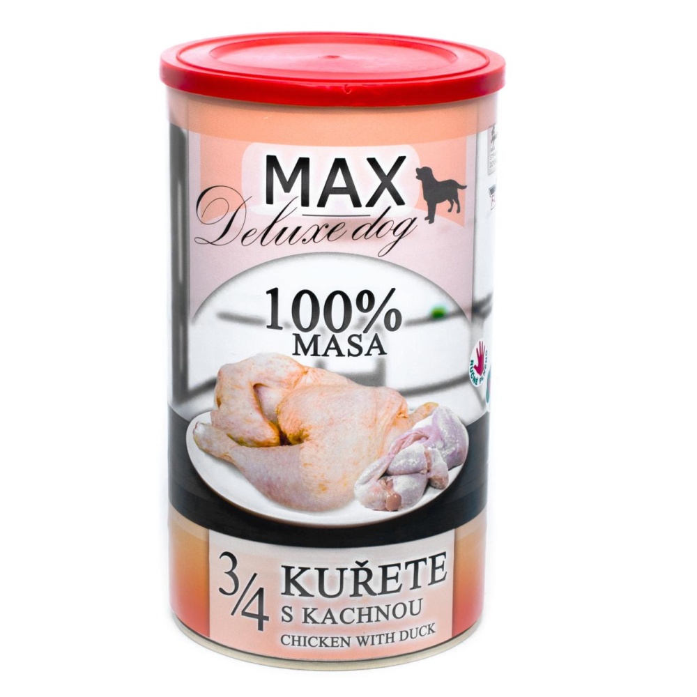 MAX Deluxe Dog 3/4 kuřete s kachnou