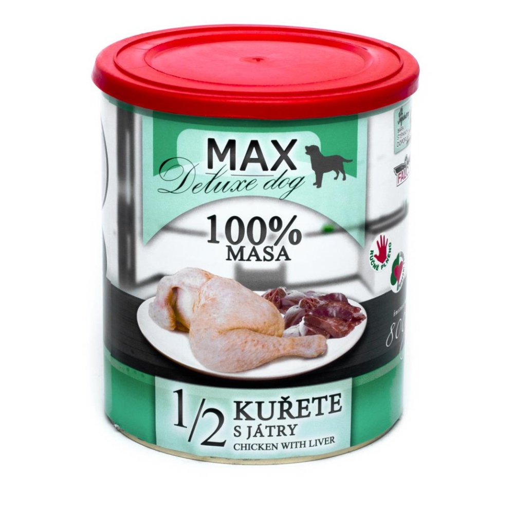 MAX Deluxe Dog 1/2 kuřete s játry
