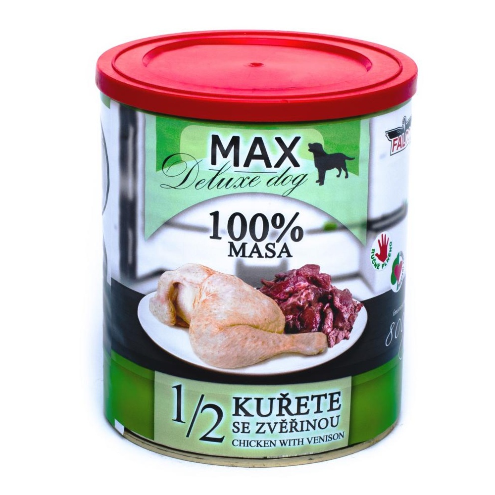 MAX Deluxe Dog 1/2 kuřete se zvěřinou