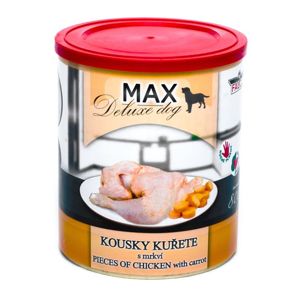 MAX Deluxe Dog kousky kuřete s mrkví