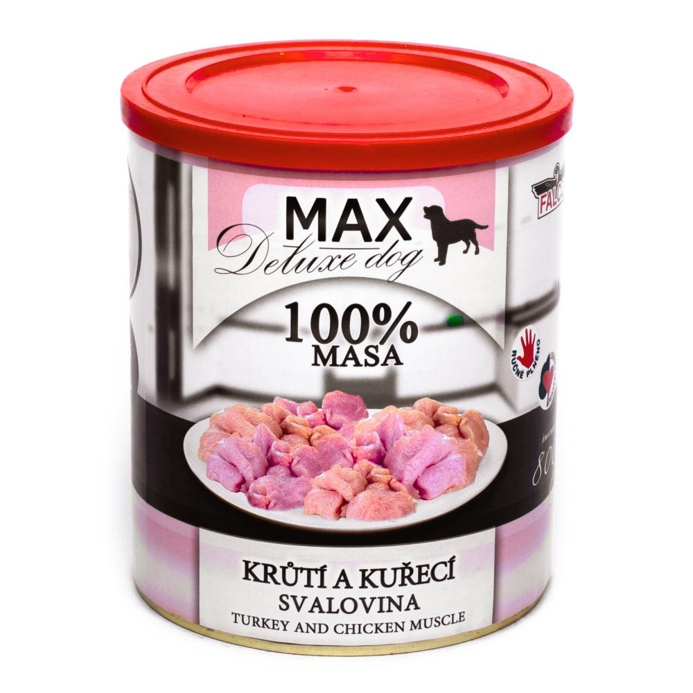 MAX Deluxe Dog krůtí a kuřecí svalovina