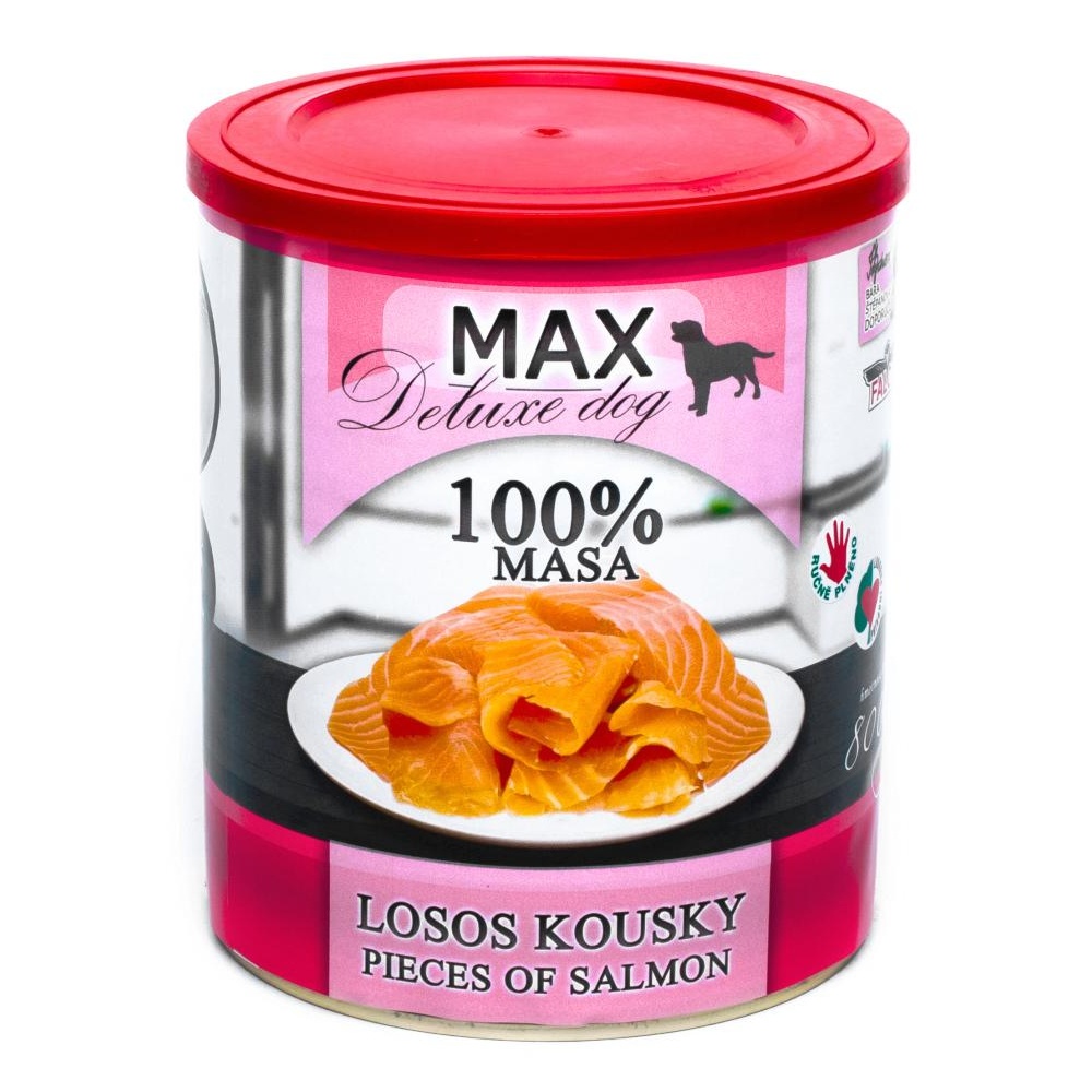 MAX Deluxe Dog losos kousky