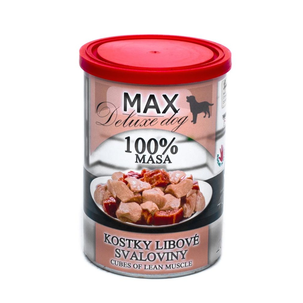 MAX Deluxe Dog kostky libové svaloviny