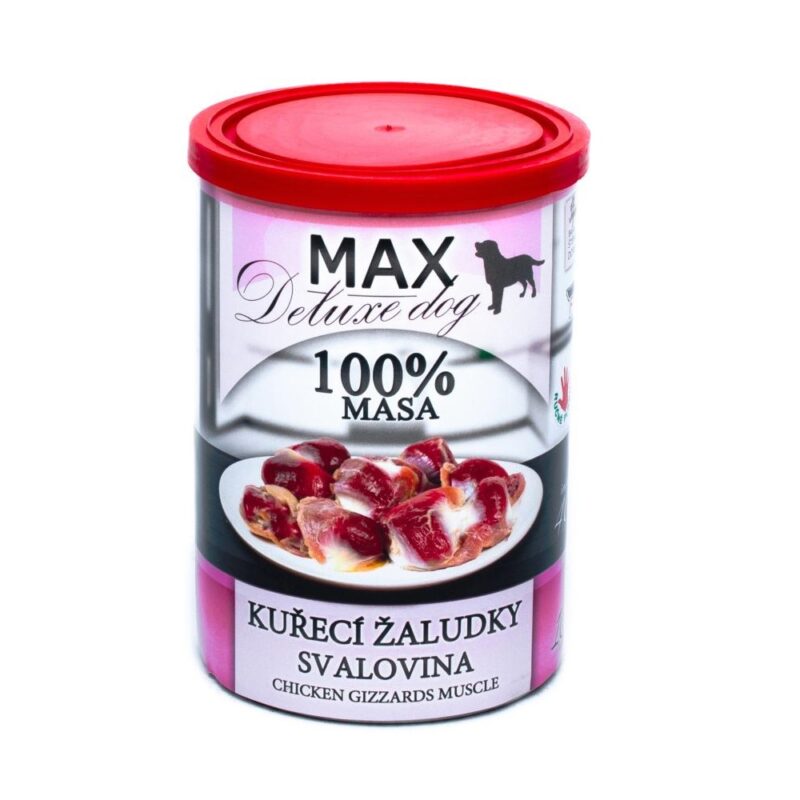MAX Deluxe Dog kuřecí žaludky - svalovina