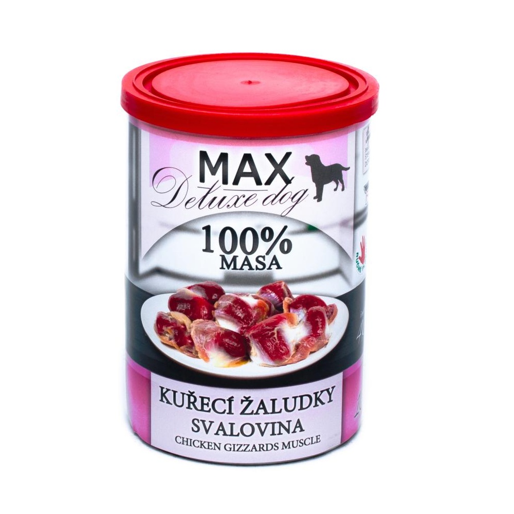 MAX Deluxe Dog kuřecí žaludky - svalovina