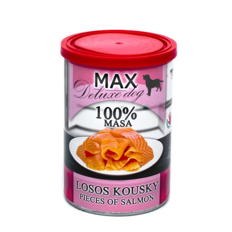 MAX Deluxe Dog losos kousky