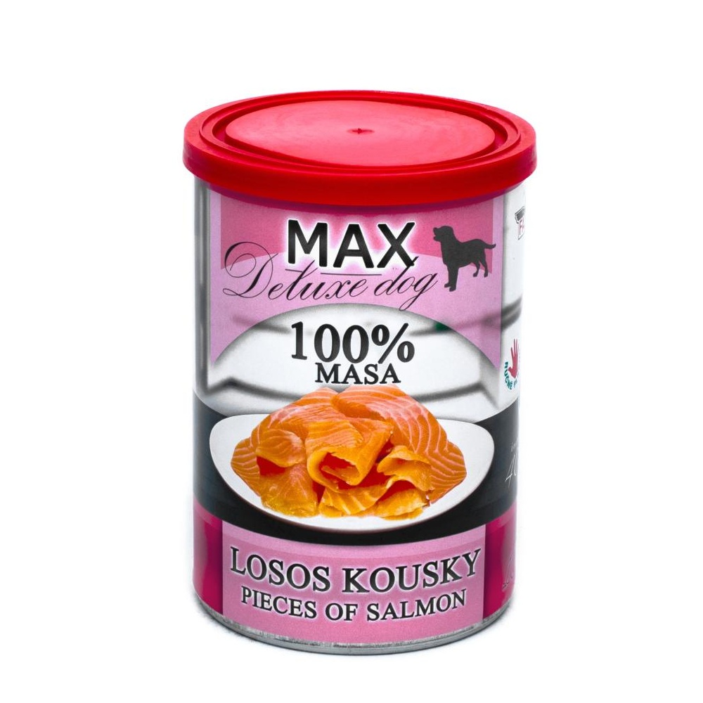 MAX Deluxe Dog losos kousky