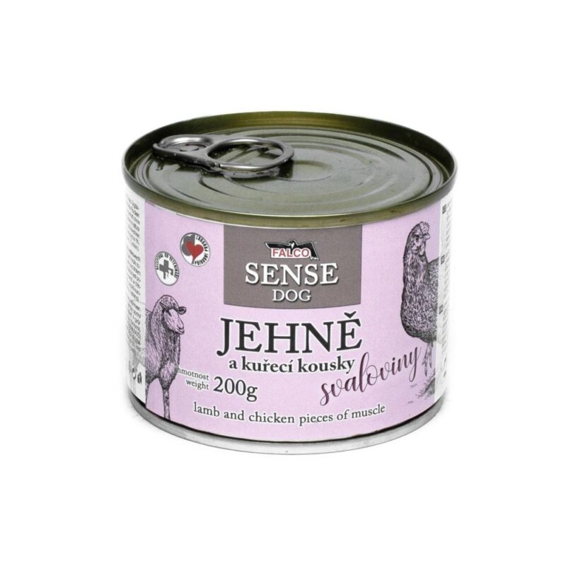 FALCO SENSE Dog jehně a kuřecí kousky svaloviny