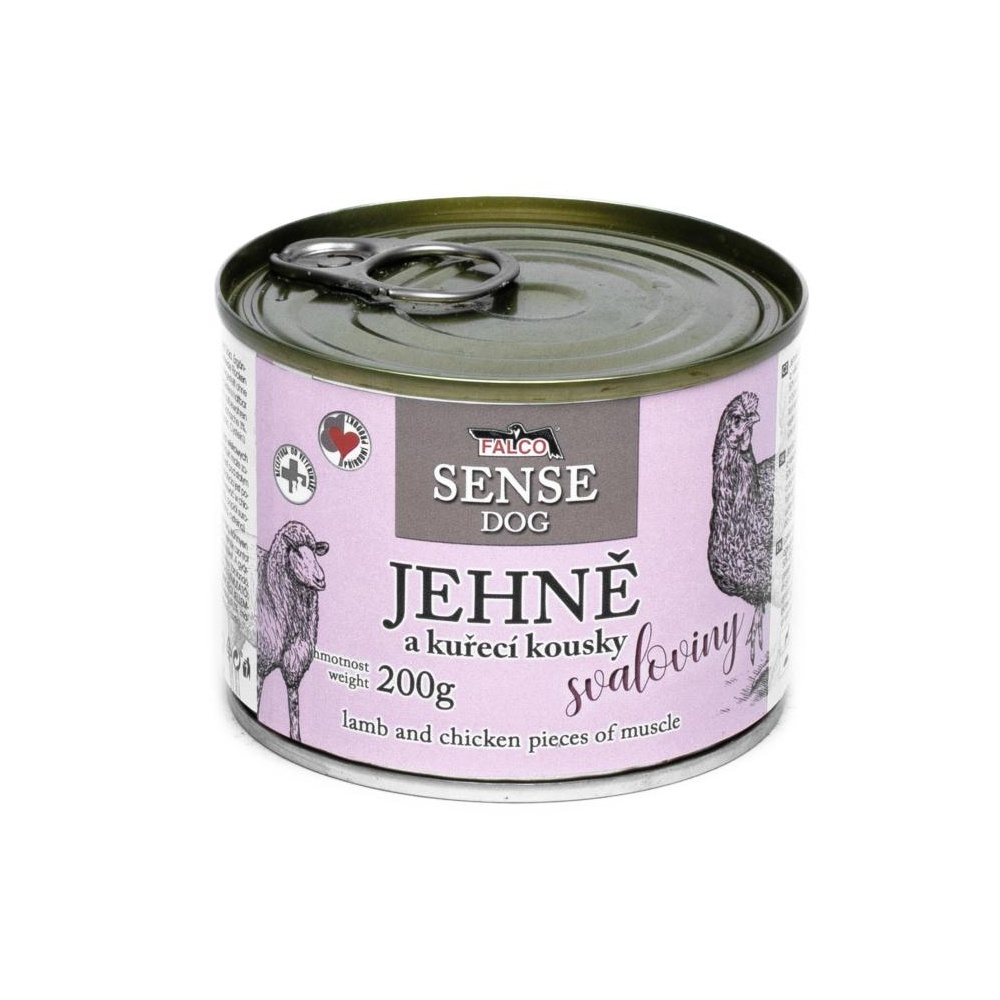 FALCO SENSE Dog jehně a kuřecí kousky svaloviny