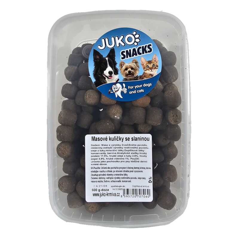 Masové kuličky se slaninou JUKO Snacks