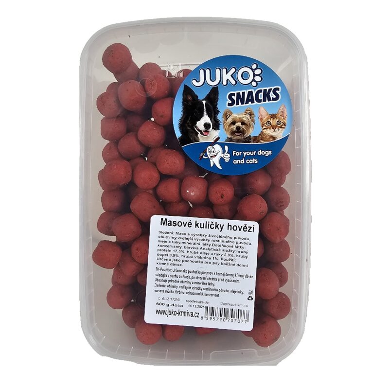 Masové kuličky hovězí JUKO Snacks