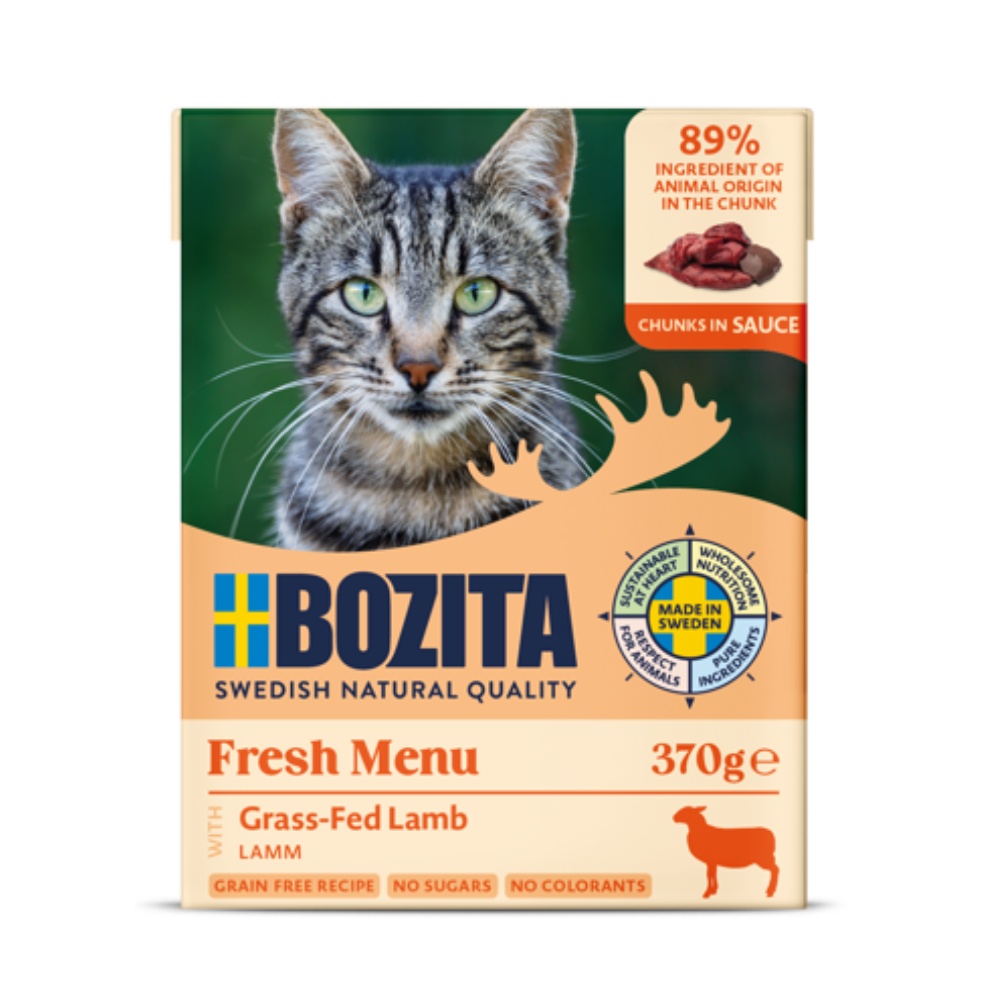 Bozita Cat kousky v omáčce s jehněčím