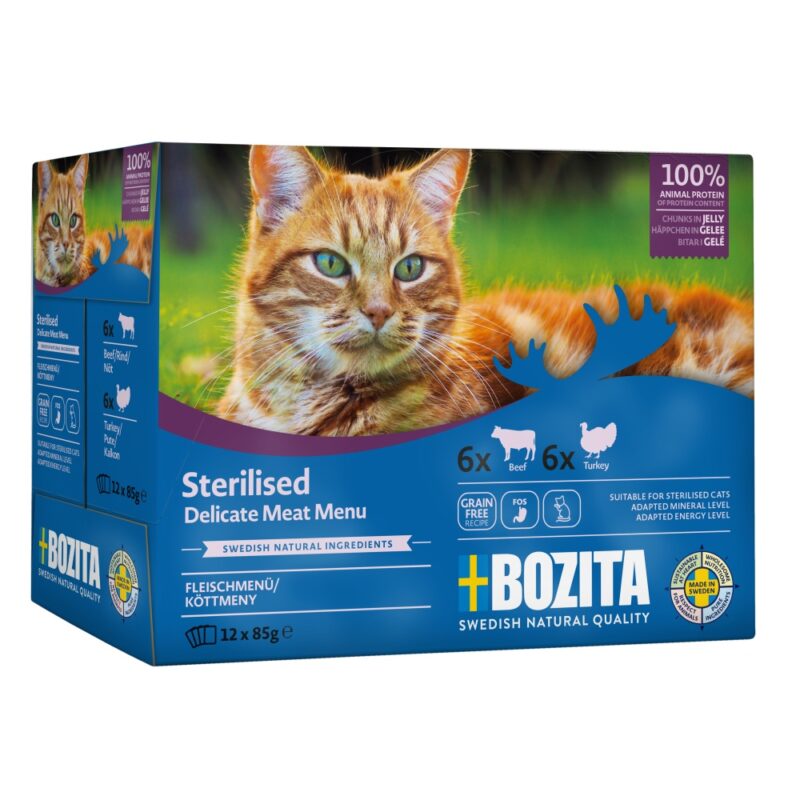 Bozita Cat Sterilised kousky masa v želé
