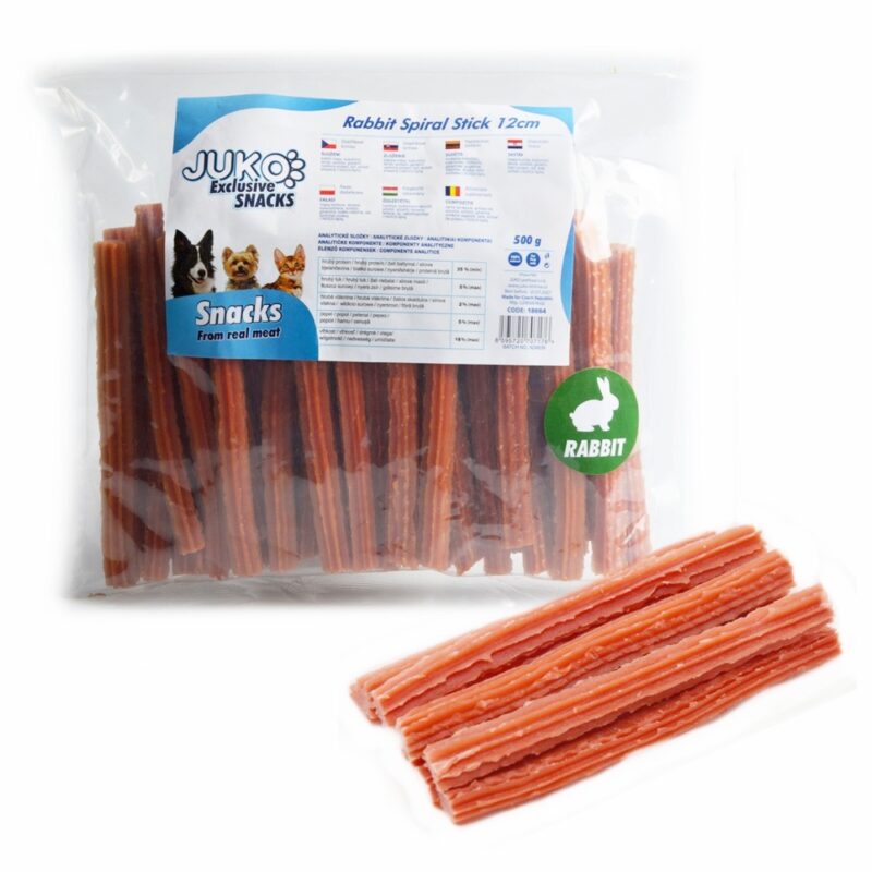 Rabbit Spiral Stick JUKO Snacks 12 cm (500 g)