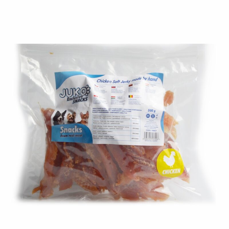Chicken Soft Jerky made by hand JUKO Snacks 500 g - Image 3