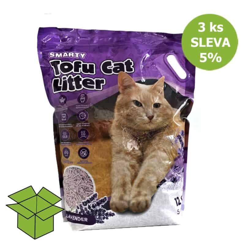 Smarty Tofu Cat Litter Lavender podestýlka 12 l (3 ks) SLEVA 5 %