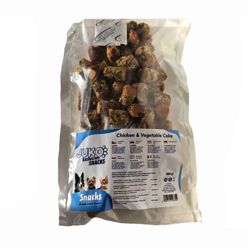 Chicken & vegetable Cake JUKO Snacks 500 g - Obrázek 2