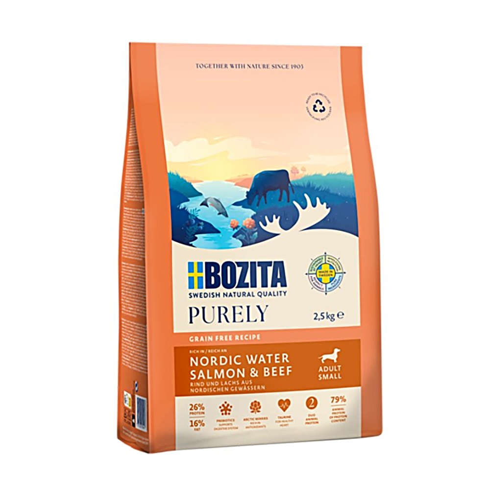 Bozita Purely Dog Adult Small Salmon & Beef GF 2