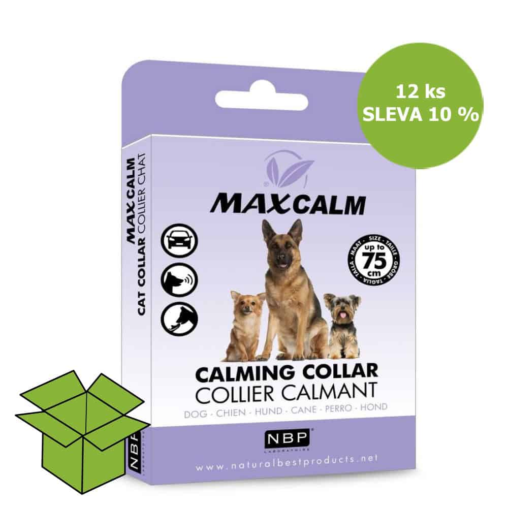 MAX CALM zklidňující obojek proti stresu pro psy (12 ks) SLEVA 10 %