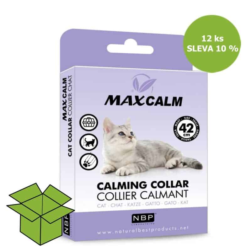 MAX CALM zklidňující obojek proti stresu pro kočky (12 ks)  SLEVA 10 %