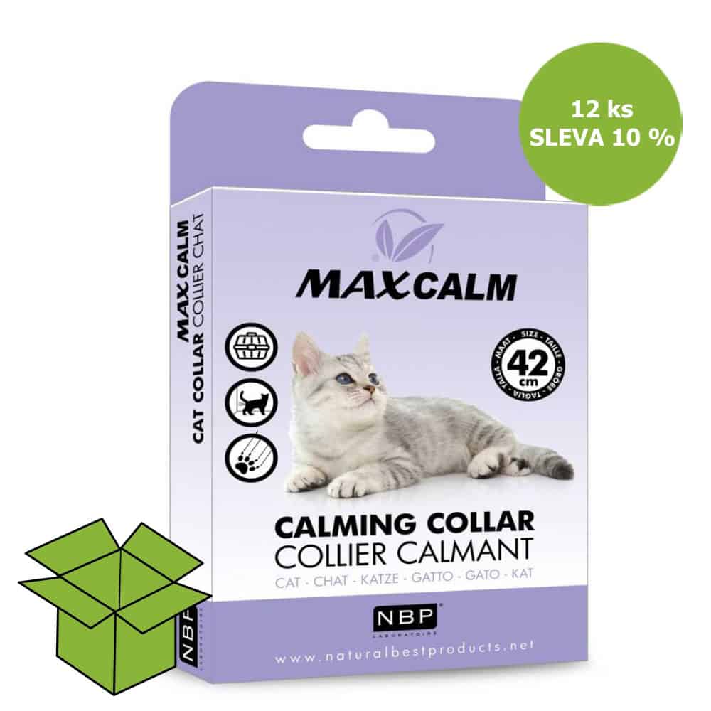 MAX CALM zklidňující obojek proti stresu pro kočky (12 ks)  SLEVA 10 %