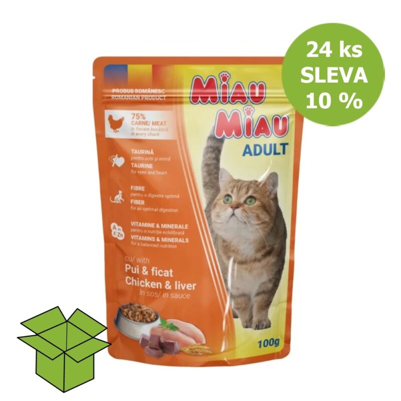 Miau Miau Cat kuřecí a játra