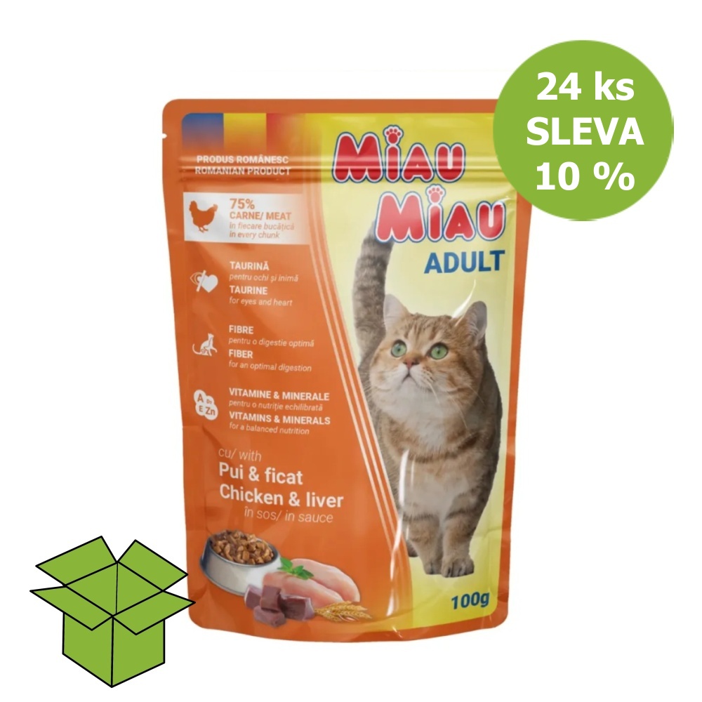 Miau Miau Cat kuřecí a játra