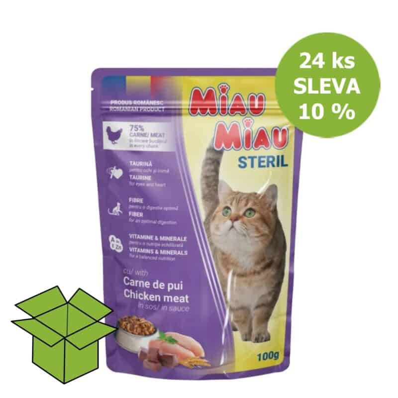 Miau Miau Cat Sterilised kuřecí