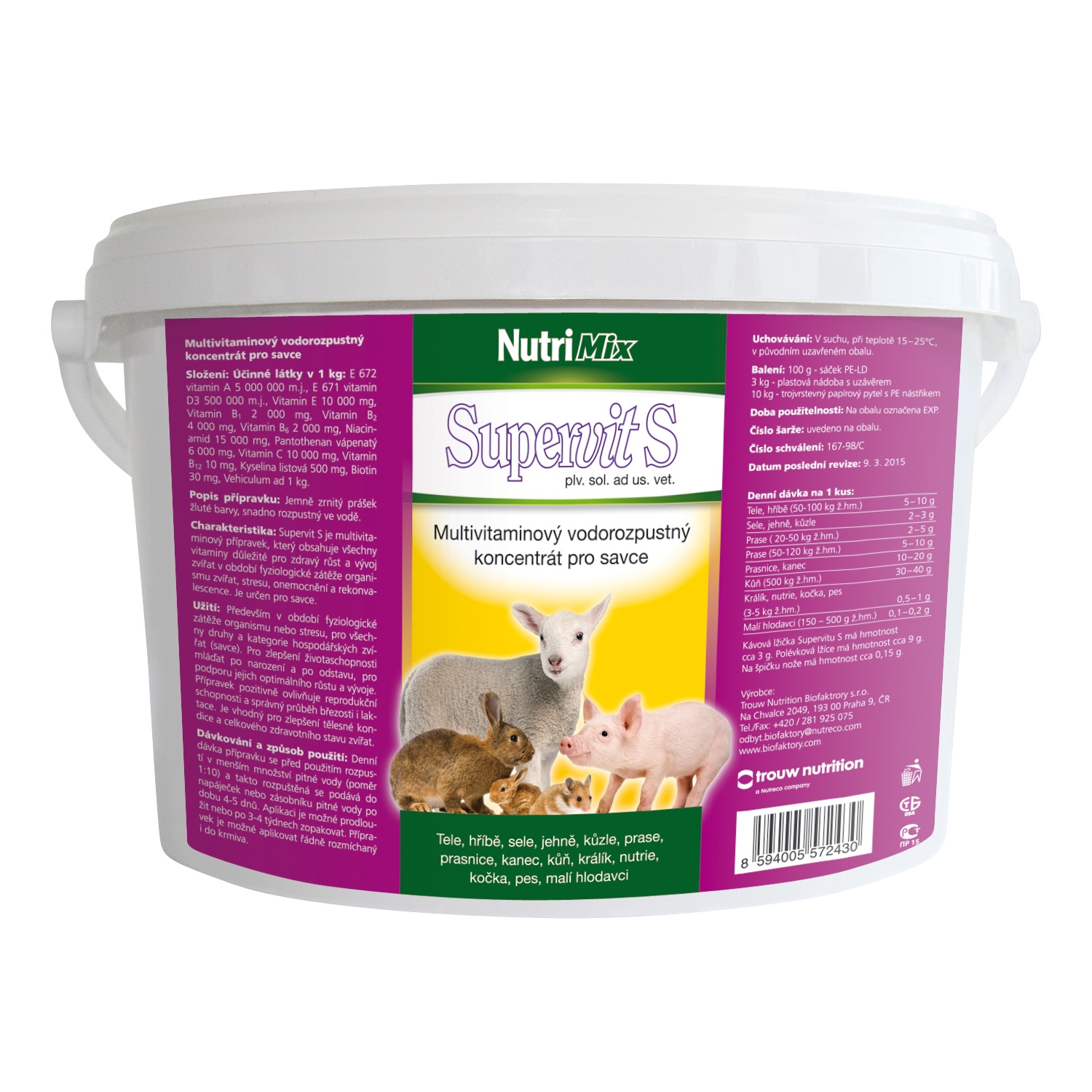 Supervit savci 3 kg