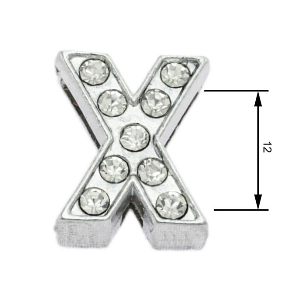 Navlékací písmenka X 12 mm