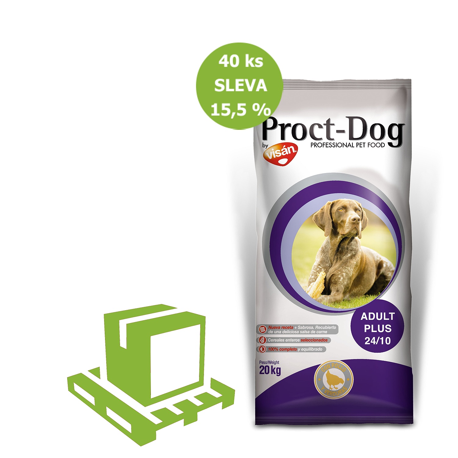 Proct-Dog Adult Plus 10 kg (paleta 40 ks) SLEVA 15