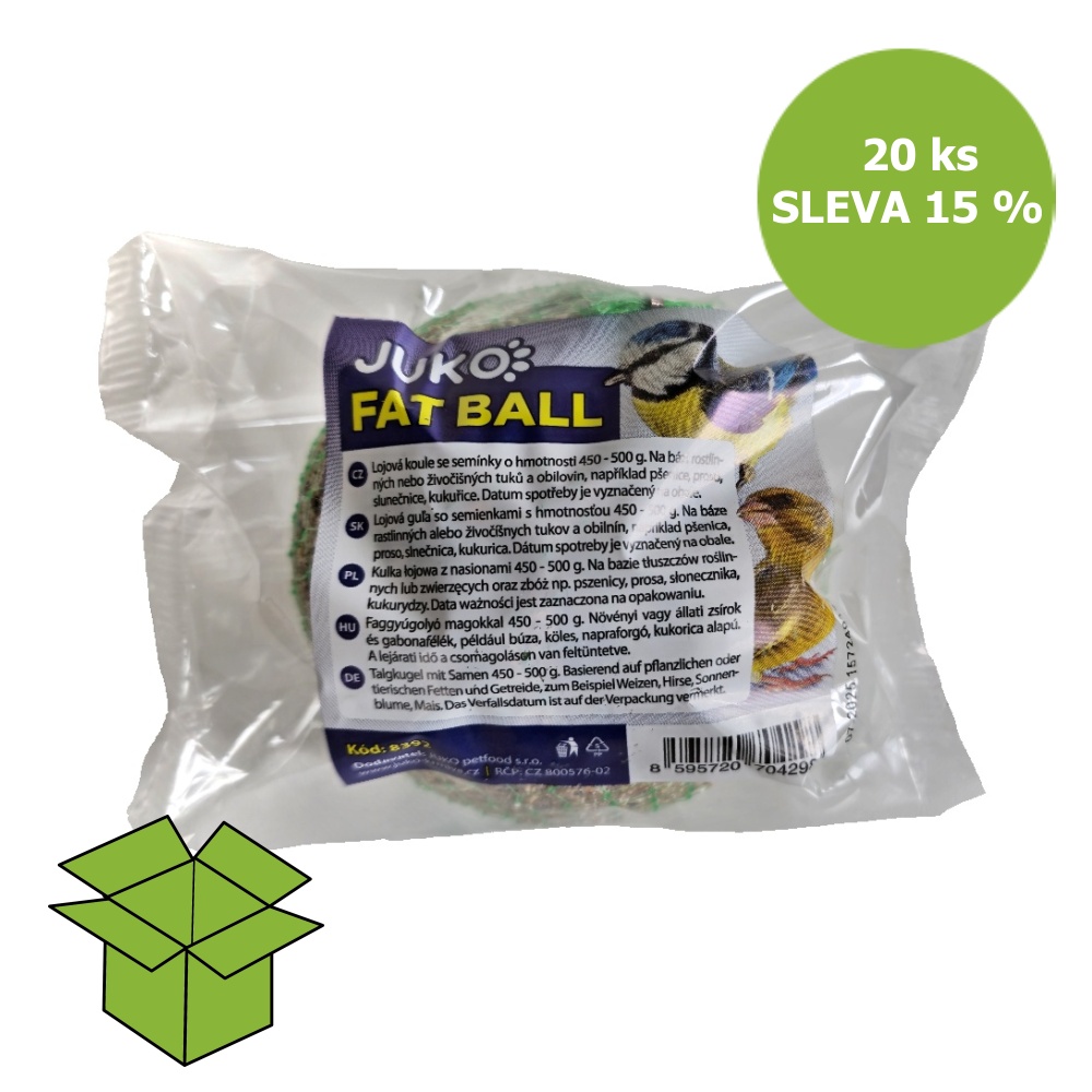 Lojová koule se semínky XXL 500 g (20 ks) SLEVA 15 %