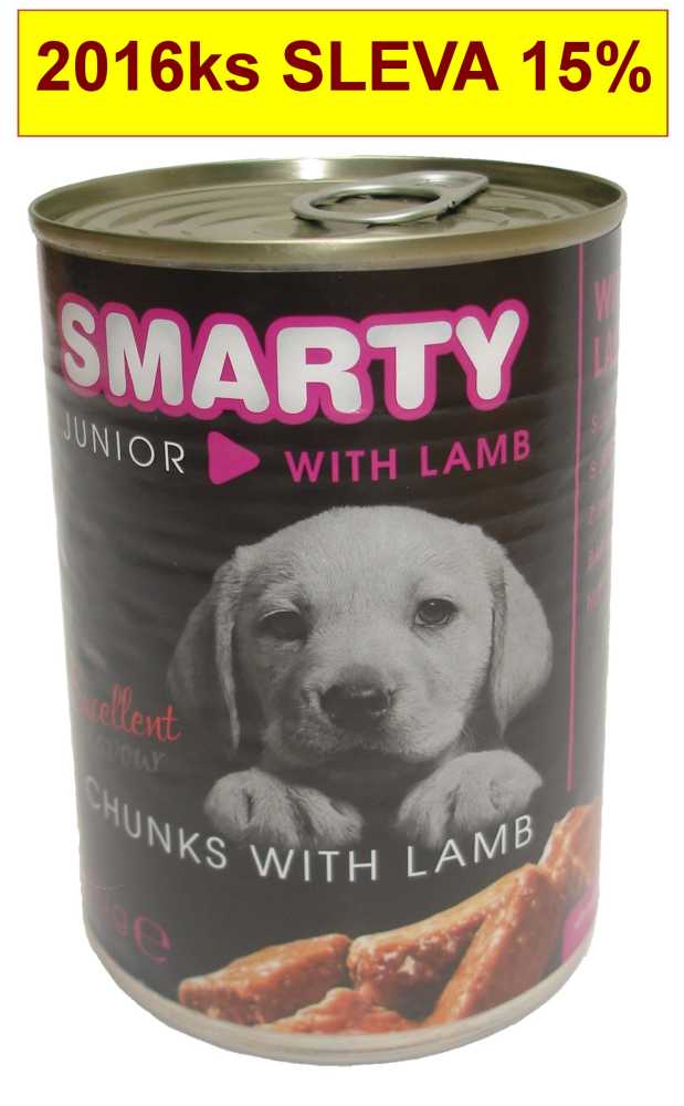 SMARTY Dog Junior Jehněčí chunks